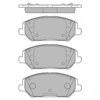 Колодки тормозные дисковые передние HYUNDAI I30 16" (PD) 17- Hi-Q (SANGSIN) SP4242