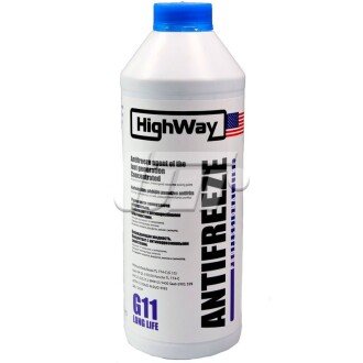 Антифриз ANTIFREEZE G11 концентрат синій 1,5л HighWay 10026