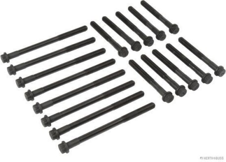 Комплект болтов с головкой системы TORX из черного металла БОЛТЫ Г/Б (SET) TOYOTA 2.0D 16V 1CD-FTV JAKOPARTS J1282006