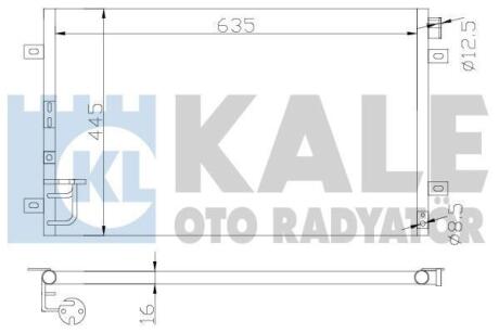 Радіатор кондиціонера KIA Sorento (02-) Kale 343115