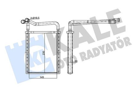 Радиатор обогревателя Hyundai Accent III OTO RADYATOR Kale 346765