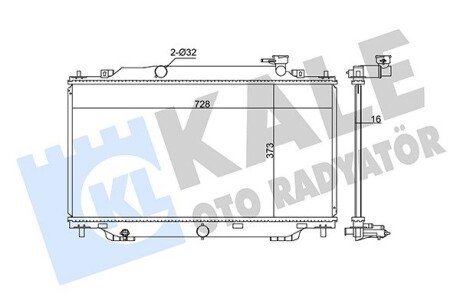 Радиатор охлаждения Mazda 3 OTO RADYATOR Kale 347915