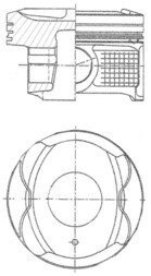 Поршень с кольцами TOYOTA/PSA 71,50 1.0 12V VTi (выр-во KS) KOLBENSCHMIDT 41250610