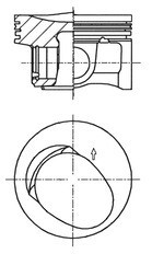 Поршень VAG 71.0 CBZA/CBZB/CBZC KOLBENSCHMIDT 41257600