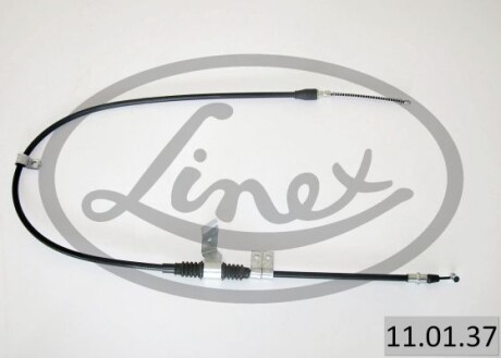 Трос ручника (задній) (R) Chevrolet Aveo/Kalos/Daewoo Kalos 03-06 (1386/1188mm) (opt-om) LINEX 11.01.37