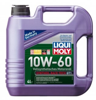 Моторна олива Synthoil Race Tech GT1 10W-60, 4 л LIQUI MOLY 7535