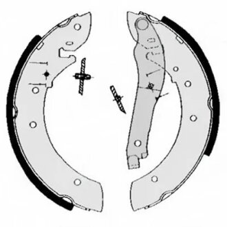 Колодки гальмівні барабанні SAMKO/ -ua LPR 04740
