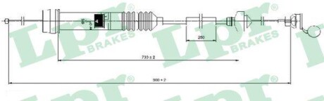Трос зчеплення CITROEN BERLINGO / PEUGEOT PARTNER (З АВТОМАТИЧНИМ РЕГУЛЮВАННЯМ) -ua LPR C0013C