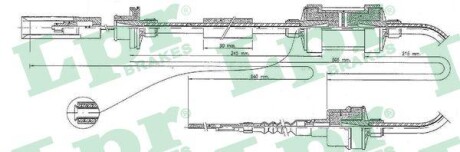 Трос сцепления FIAT BRAVA (182)FIAT BRAVO I (182)FIAT MAREA (185)MAREA WEEKEND (185) LPR C0045C