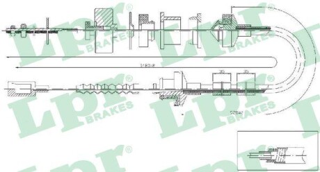 Трос зчеплення CITROEN JUMPER / (230)CITROEN JUMPER / (244)CITROEN JUMPER АВТОБУС (230P)CITROEN -ua LPR C0056C