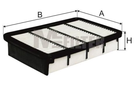 Фото фільтр повітряний M-FILTER K7060 Фільтр повітряний M-FILTER K7060