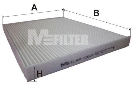 Фото фільтр салону M-FILTER K9078 Фільтр салону M-FILTER K9078
