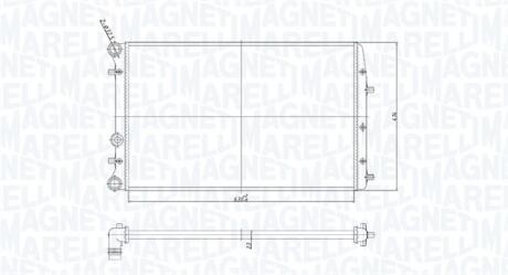 Радіатор охолоджування MAGNETI MARELLI BM841
