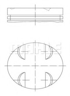 Поршень MAHLE / KNECHT 005 24 01
