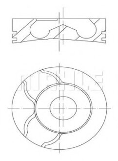 Поршень MAHLE / KNECHT 0222102 (фото 1)