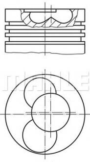 Поршень MAHLE / KNECHT 030 90 02 (фото 1)