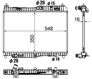 Радіатор охолодження MAHLE / KNECHT CR 1896 000S