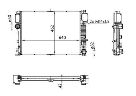 Радиатор охлаждения MAHLE MAHLE / KNECHT CR 38 000S