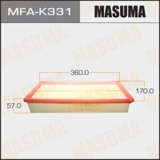Фильтр воздушный Ssangyong Rexton (02-) (MFA-K331) MASUMA MFAK331
