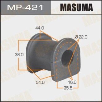 Втулка стабилизатора переднего. 2) Mitsubishi (MP-421) MASUMA MP421