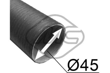 Шланг обогревателя 45x500 универсальный Metalcaucho 02206