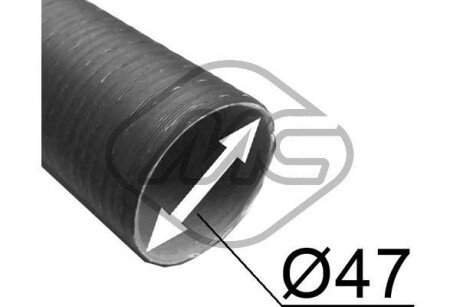 Шланг обогревателя 47x500 Metalcaucho 02207