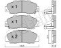Колодки гальмівні (передні) Honda Accord V/VI 93-03/Civic 97-01 UA63 Metelli 22-0298-0 (фото 1)
