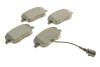 Колодки гальмивни (передни) Seat Ibiza/VW Polo 01-09/Skoda Fabia 99-14/Roomster 06-15 (+датчик) UA63 Metelli 22-0547-1 (фото 2)