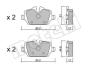 Колодки гальмівні (задні) BMW 1 (E81/E82/E87)/3 (E90/E91/E92/E93) 04-13 UA63 Metelli 22-0641-0 (фото 10)
