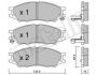 Комплект тормозных колодок (дисковых).) Metelli 22-0810-0 (фото 1)