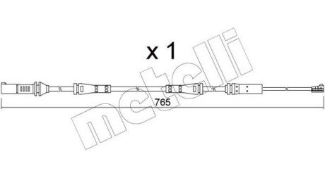 Датчик износа тормозных колодок (передних) BMW 3 (G20/G80)/4 (G23/G83) 18- (opt-om) Metelli SU.372