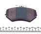 Колодки гальмівні (передні) Audi A4 94-01/VW Passat 96-00 (без датчиків) UA63 MEYLE 025 219 4519/PD (фото 3)