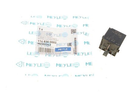 Реле вмикання компресора підвіски VW Caddy/Crafter/T5 06-16 UA63 MEYLE 114 830 0002