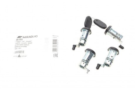 Серцевина замку (к-кт 4шт.) Fiat Ducato/Citroen Jumper 94-02 (opt-om) MIRAGLIO 85/103