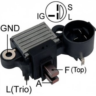 Регулятор напруги генератора РЕГУЛЯТОР НАПРУГИ ГЕНЕРАТОРА 137364 CN -ua MOBILETRON VRH20009