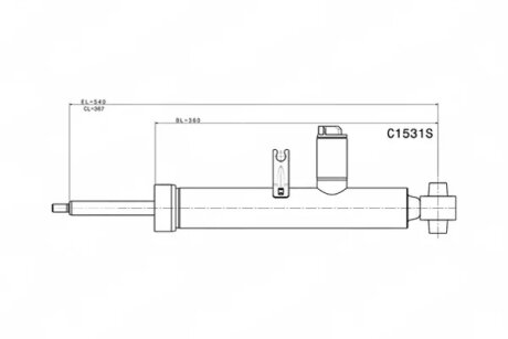Амортизатор газомасляний MONROE C1531S