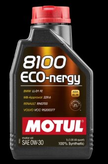 Масло моторное 8100 Eco-nergy 0W-30 1л MOTUL 102793