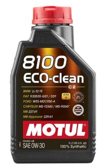 Олива моторна 8100 Eco-clean 0W-30 1л MOTUL 102888