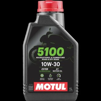 Масло моторное 5100 4T 10W-30 1л MOTUL 104062