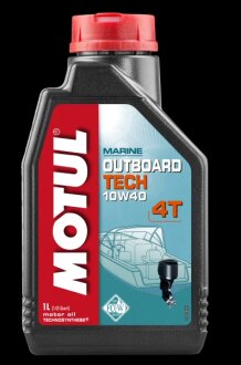 Масло моторное Outboard Tech 4T 10W-40 1л MOTUL 106397
