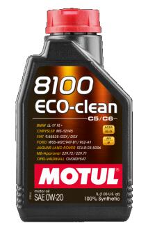 Олива моторна 8100 Eco-clean 0W-20 1л MOTUL 108813