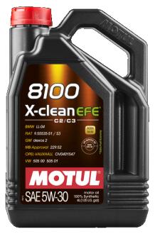 Олива моторна 8100 X-clean EFE 5W-30 4л MOTUL 109171