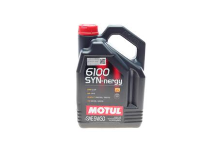 Олива 5W30 Syn-nergy 6100 (4L) (MB 229.5/Renault RN0710/RN0700/VW 502 00/505 00) (107972) (opt-om) MOTUL 838350