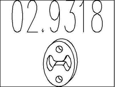 Резиновый крепежный элемент MTS 02.9318