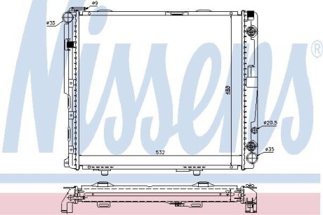 Радиатор NISSENS 62699A