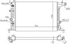 Радіатор охолоджування OPEL VECTRA B 1,6-2,0 AUT.95- -ua NISSENS 630691 (фото 5)