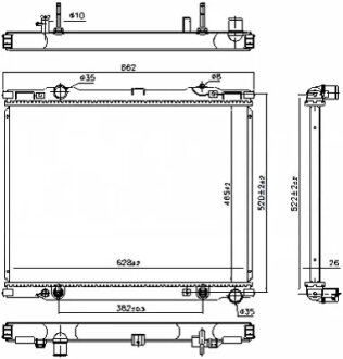 Радиатор охлаждения NISSENS 66773