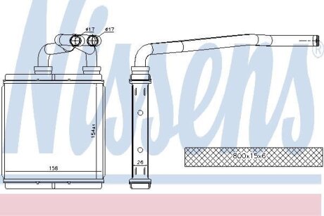 Радіатор пічки First Fit NISSENS 73675