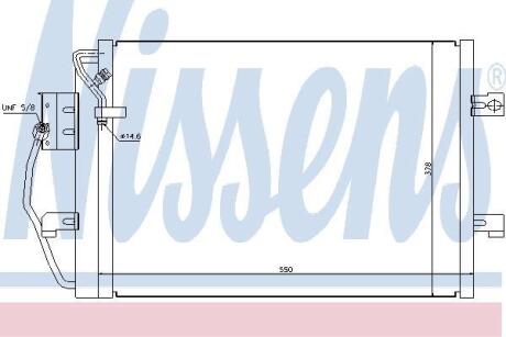 Конденсер кондиціонера NISSENS 94373
