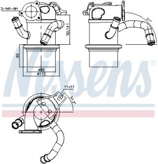 Радиатор отработавших газов NISSENS 989315